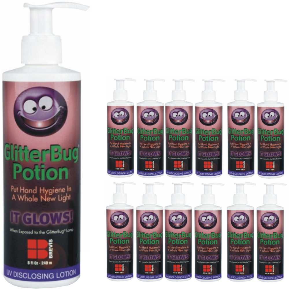 12x GlitterBug® Fluorescent Potion 240ml