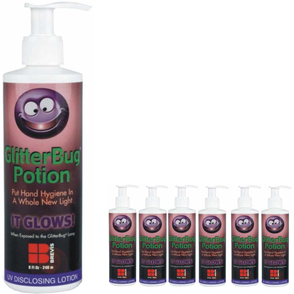 6x GlitterBug® Fluorescent Potion 240ml